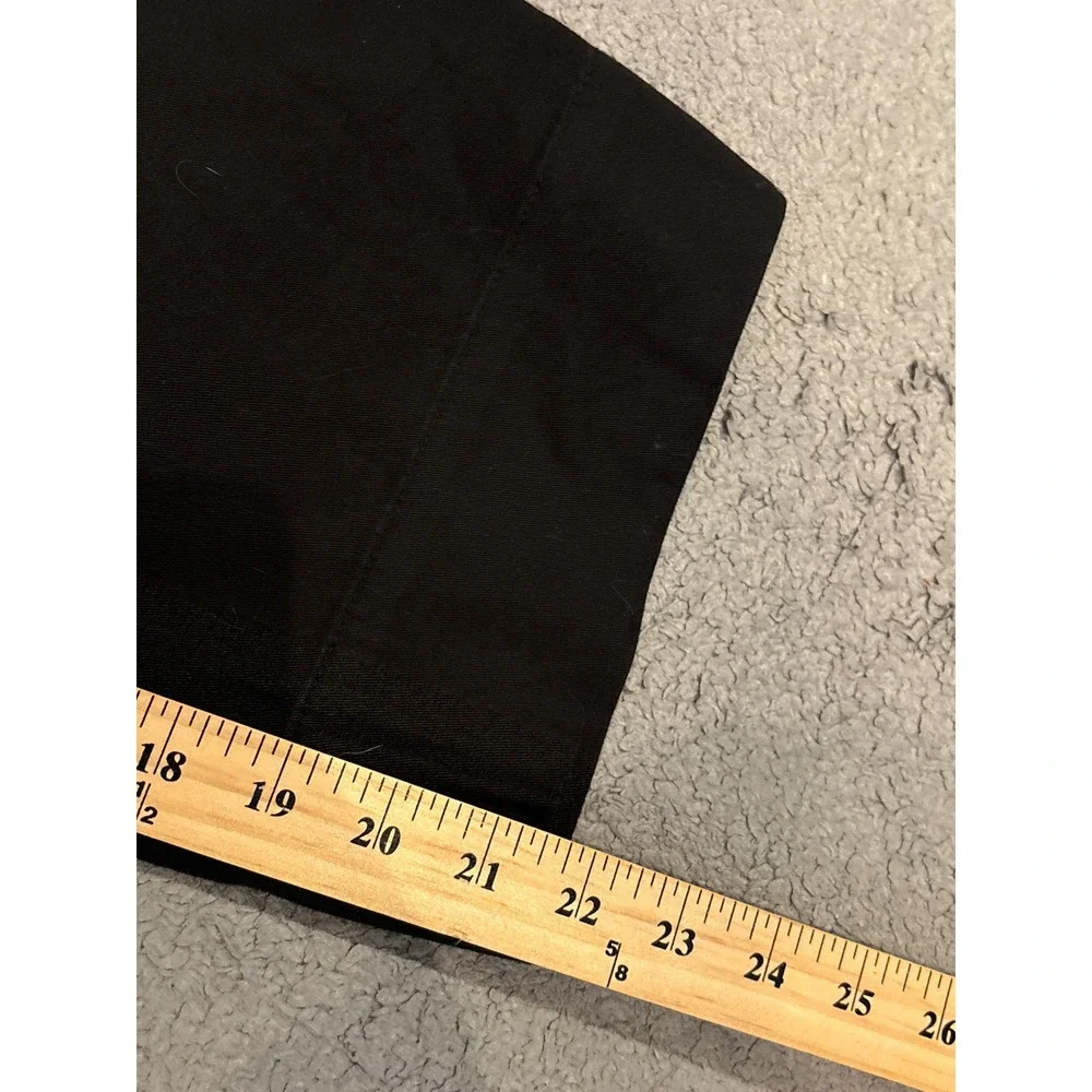 Bill Blass Jeans Womens Black Soft Touch Capri Pants Size 12 High Rise Cropped